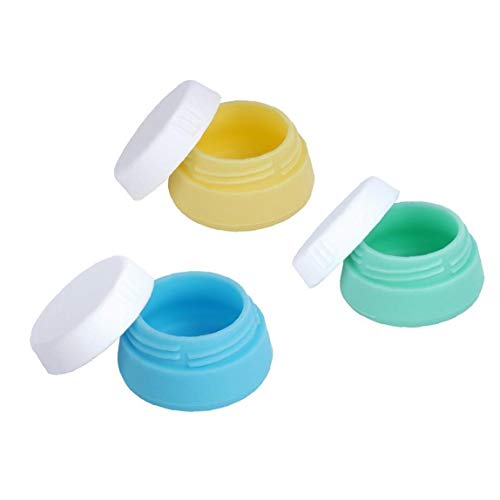 Maquillaje a prueba de fugas Cream Squeezable tarros de silicona cosmética recipientes con tapas selladas para Champú Loción (20 ml / 0,67 oz)