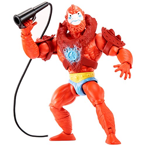 Masters of the Universe Origins Beast Man, figura de acción para niños y niñas +6 años (Mattel GNN92)