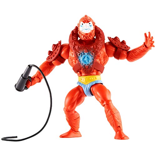 Masters of the Universe Origins Beast Man, figura de acción para niños y niñas +6 años (Mattel GNN92)