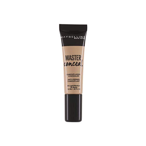 Maybelline New York - Corrector de Imperfecciones Alta Cobertura Master Conceal Tono 30 Light/Medium Pieles Medio Claras - 12 ml