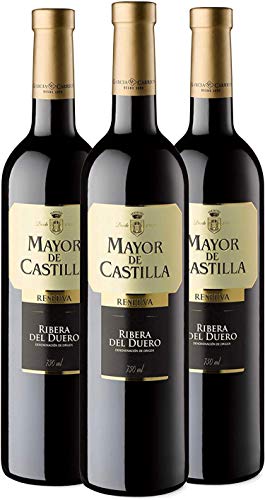 Mayor de Castilla Reserva - Vino Tinto D.O Ribera del Duero, Pack de 3 x 750 ml