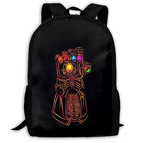 Mei-shop Custom Iron-Man Infinity Stone Mochila Informal Mochila Escolar Mochila de Viaje Gift-W35