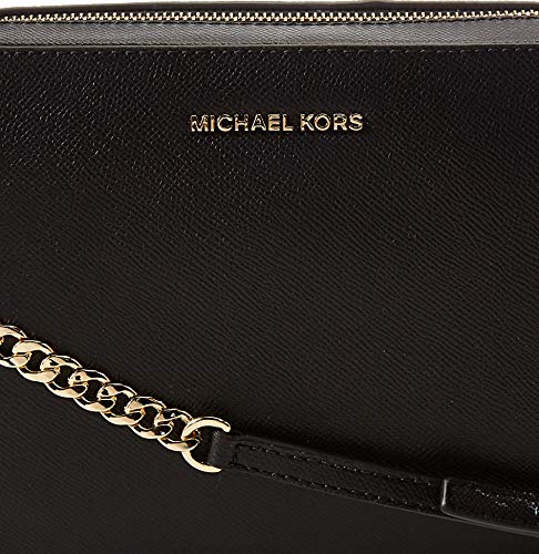 Michael Kors Crossbodies, Bolso Bandolera para Mujer, Negro (Black), 1.9x10.2x22.9 cm (W x H x L)