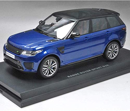 Modelo de Coche de Regalo Chico / 1,18 Land Rover Range Rover Sport SVR Simulación de aleación Modelo de Coche (Color : Blue, Size : 27.5cm*11cm*10cm)