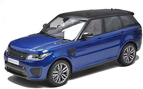 Modelo de Coche de Regalo Chico / 1,18 Land Rover Range Rover Sport SVR Simulación de aleación Modelo de Coche (Color : Blue, Size : 27.5cm*11cm*10cm)