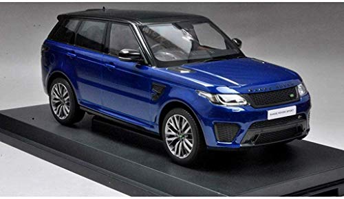 Modelo de Coche de Regalo Chico / 1,18 Land Rover Range Rover Sport SVR Simulación de aleación Modelo de Coche (Color : Blue, Size : 27.5cm*11cm*10cm)