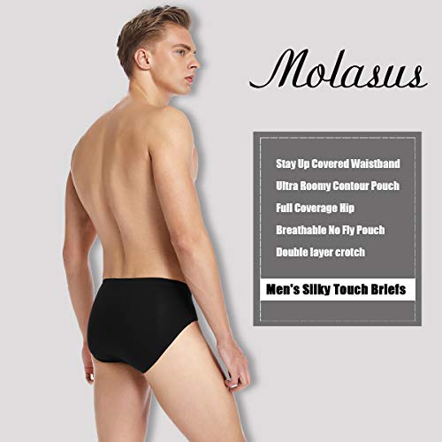 Molasus Slip Microfibra Hombre Modal Ropa Interior Briefs Calzoncillo para Hombre