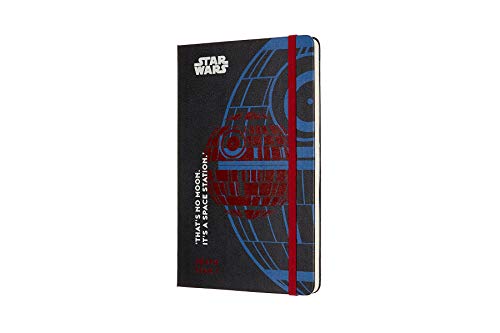 Moleskine - Agenda Semanal de 18 Meses, Edición Limitada Star Wars, Estrella de la Muerte, Agenda Escolar 2019/2020 con Tapa Dura y Cierre Elástico, ... cm, 208 Páginas (AGENDA 18 MOIS EDT LIMITEE)