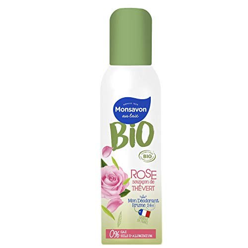 Monsavon Déodorant Bio Femme Spray Soupçon de Thé Vert, sans Alcool, sans Gaz 150ml