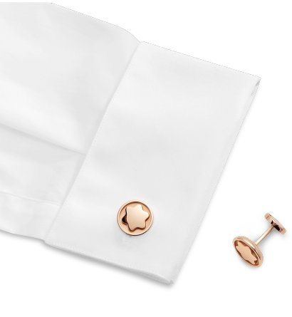 Mont Blanc Sartorial Rosa Gemelos de oro marca nueva caja/libro de garantía