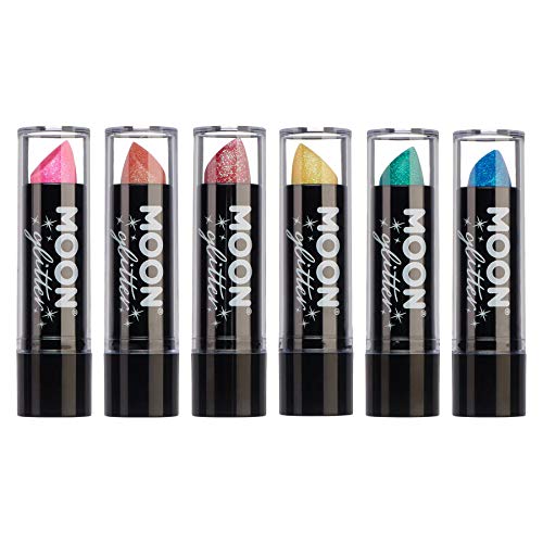 Moon Glitter - Barra de labios de brillantina iridiscente - 5g - Set de 6 colores