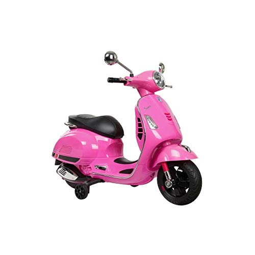 Moto eléctrica infantil vespa rosa 12V