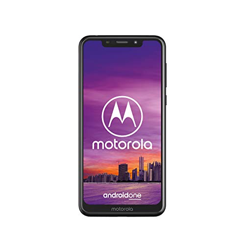 Motorola One - Smartphone Android One (pantalla de 5.9’’ ratio 19:9, cámara dual de 13 MP, 4 GB de RAM, 64 GB, Dual Sim), color negro [Versión española]