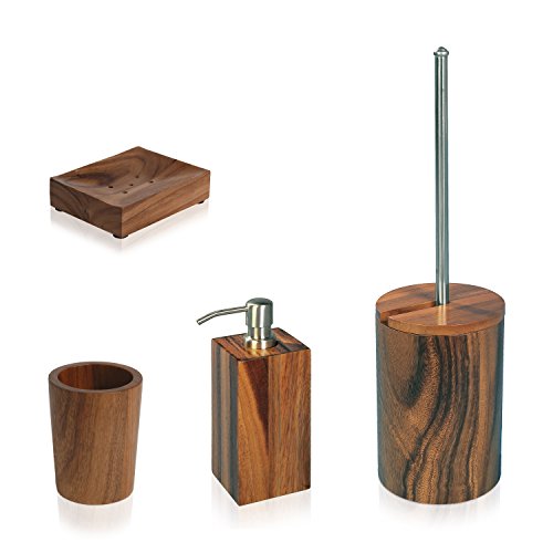 Möve 40719 - Dispensador de jabón líquido (Madera de Acacia)