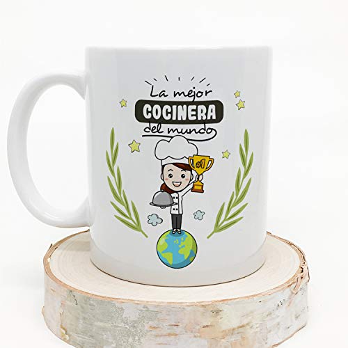 MUGFFINS Taza Cocinera (Mejor del Mundo) - Regalos Originales y Divertidos de Cocina