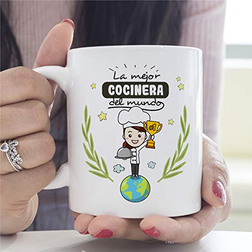 MUGFFINS Taza Cocinera (Mejor del Mundo) - Regalos Originales y Divertidos de Cocina