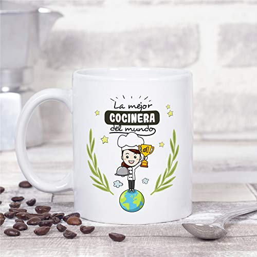 MUGFFINS Taza Cocinera (Mejor del Mundo) - Regalos Originales y Divertidos de Cocina