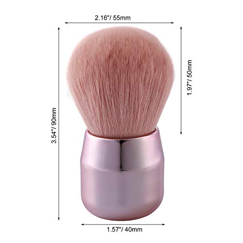 Mwoot Cepillo de limpieza de uñas para acrílico Gel UV Polvo remover cepillo suave Manicura Herramienta, Nail Dust Clean Brush (Rosado)