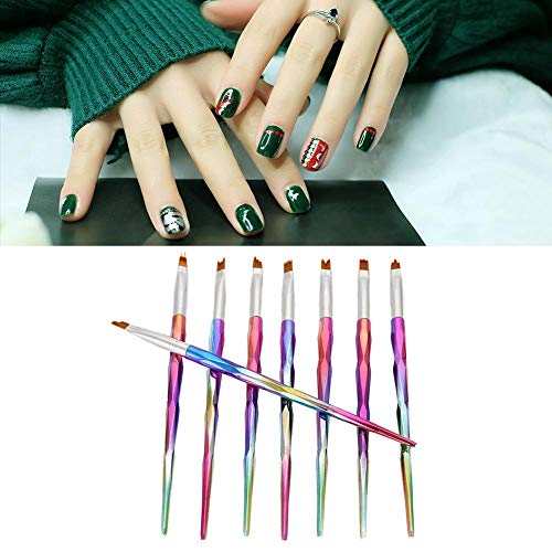 Nail Art French Pen, Manicure Brush, 8pcs Nail Art Brushes Manicure Pen Petal Painting Herramienta de decoración de uñas, adecuado para salón profesional y uso de bricolaj