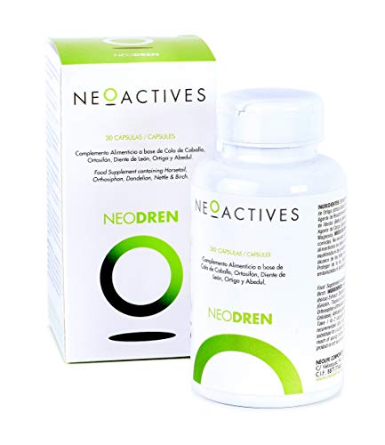 NeoDren (30) | Para retención de líquidos | Apoyo para programas de pérdida de peso o detox | compuesto por 5 plantas naturales | Complemento concentrado, solo 1 capsula día | 30 Capsulas