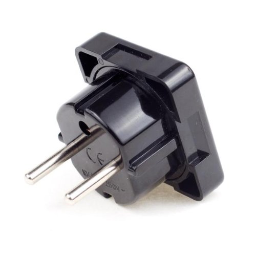 NEON Universal Travel Adapter Europe 2-pin plug black