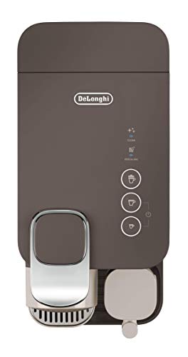 Nespresso EN500BW De'Longhi Lattissima One - Cafetera monodosis de cápsulas Nespresso con depósito de leche compacto, 19 bares, apagado automático, color moccha marrón 15x32x26cm