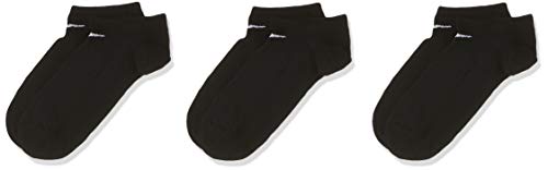 Nike 3Ppk Value No Show, Calcetines Unisex adulto, Negro (Schwarz), 46-50 (Talla fabricante: XL)