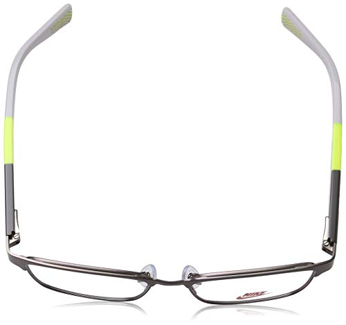 NIKE 5575 068 46 Monturas de gafas, Satin Gunmetal/Volt, Unisex-niños