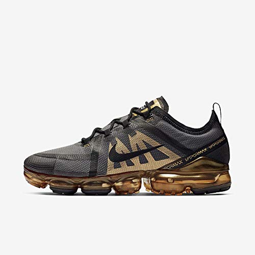 Nike Air Vapormax 2019 - Zapatillas de Atletismo para Hombre, Black/Metallic Gold 002, 42 EU