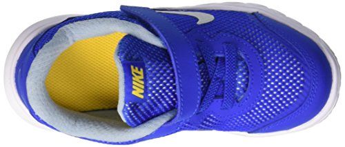 Nike Flex Experience 4 (TDV), Zapatos de Primeros Pasos para Bebés, Hypr CBLT Mtllc Slvr Vrsty MZ, 19 1/2 EU