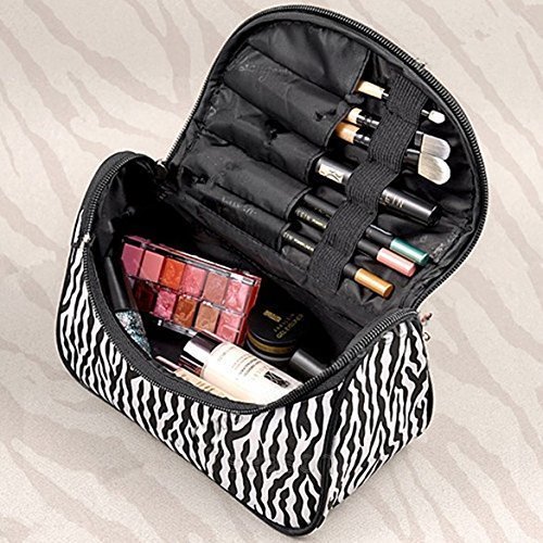 nikgic Mujeres cebra – Neceser de maquillaje Caso Lady Bolso Monedero