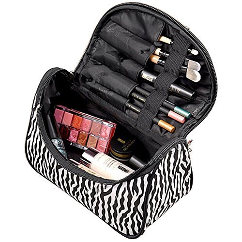 nikgic Mujeres cebra – Neceser de maquillaje Caso Lady Bolso Monedero