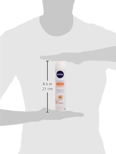 NIVEA Stress Protect Spray (1 x 200 ml), desodorante antitranspirante para combatir la sudoración por estrés, desodorante para mujer con 48 horas de protección