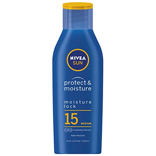 Nivea sun - Immediate protection, loción solar hidratante, factor de protección solar 15-200 ml