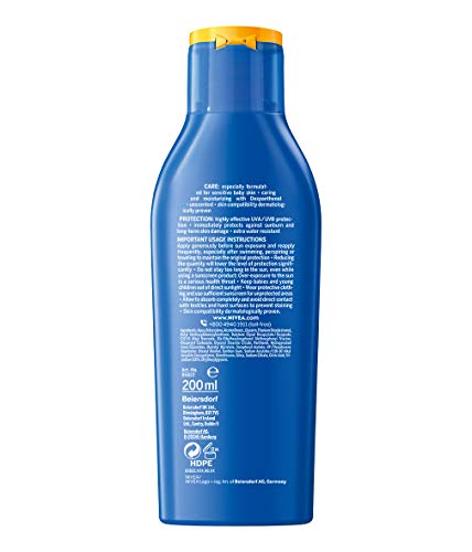 Nivea sun - Loción solar para bebé, factor de protección solar 50+, 200 ml