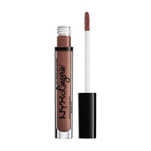 NYX PROFESSIONAL MAKEUP Pintalabios Lip Lingerie Liquid Lipstick, Acabado Cremoso y Mate, Larga Duración - Tono Cabaret Show, Cabaret Sho (800897077983)