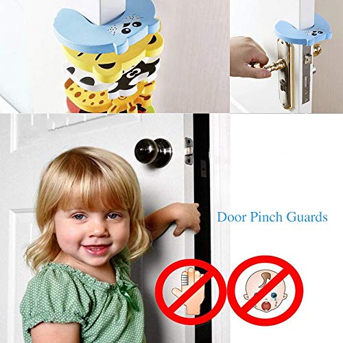 OFUN 30 Piezas Seguridad Bebe Kit, (10 Bebé de Seguridad Bloqueo, 10 Protector de Seguridad para Niños, 6 Protector Enchufes, 4 Protectores Puertas Bebe), Pegamento de Acrílico Más Fuerte