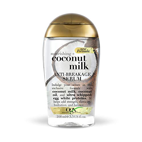 OGX Leche de Coco, serúm, cabello quebradizo, protección aromática - 100 ml