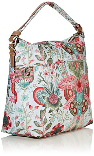 Oilily Picnic Hobo Lhz - Bolso bandolera para mujer (17 x 34 x 42 cm), color Gris, talla 17x34x42 cm (B x H x T)