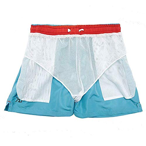 OPAKY Bañador para Hombre Pantalones Cortos para Hombres, Bañadores, Shorts con Bolsillos, Shorts con cordón, Secado rápido, Boxers de poliéster, de Bath, Beach, Sea, Surf, Natación, Printed Fantasy