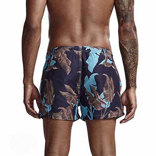 OPAKY Bañador para Hombres Troncos de natación Secado Rápido Paneles de Flamingo Forro de Malla Pantalones Cortos con Estampado de Moda y Pantalones de Playa de Verano, Estilo Nuevo Deportivos