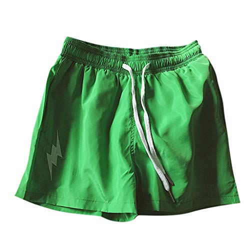 OPAKY Pantalones Deportivos Pantalones Cortos Elástico Bañador Hombre Pegatinas de la Moda de Verano Bolsillo Chico Playa Poliéster Secado Rápido Bañadores Natacion Ligero Moda Shorts