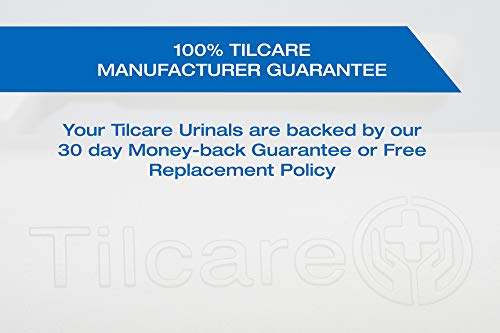 Orinales para hombres con tapa que brilla en la oscuridad Tilcare (1 unidad) - Botella plástica gruesa de 32 onzas/1000 ml para hombres con tapa a rosca - Orinal a prueba de derrames