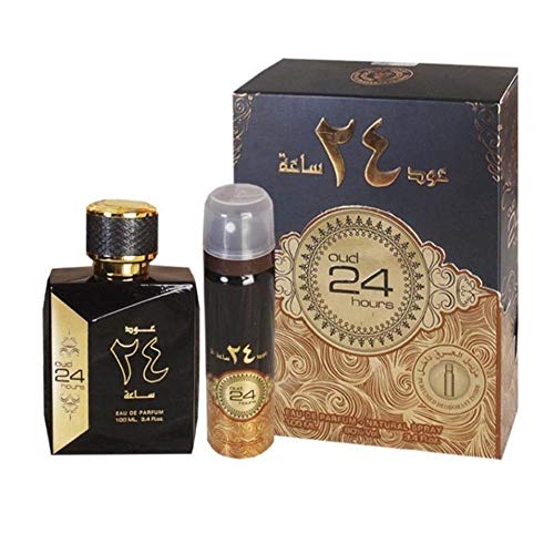 Oud24 horas Edp con Deo Woody Vainilla almizclada, 100 ml, fabricado en los Emiratos Árabes Unidos