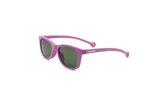 Parafina - Gafas de Sol para Niña y Niño - Protección UV 400 - Gafas de Sol Rosas con Montura Wayfarer - Flexibles, Resistentes al Agua - 100% Eco-friendly