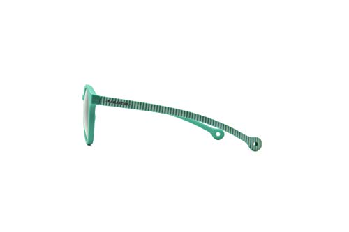 Parafina - Gafas de Sol para Niña y Niño - Protección UV 400 - Gafas de Sol Verdes con Montura Redonda - Flexibles, Resistentes al Agua - 100% Eco-friendly