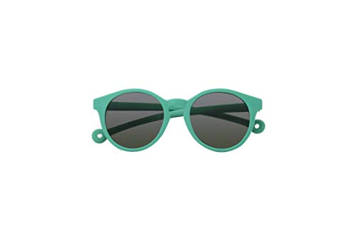 Parafina - Gafas de Sol para Niña y Niño - Protección UV 400 - Gafas de Sol Verdes con Montura Redonda - Flexibles, Resistentes al Agua - 100% Eco-friendly