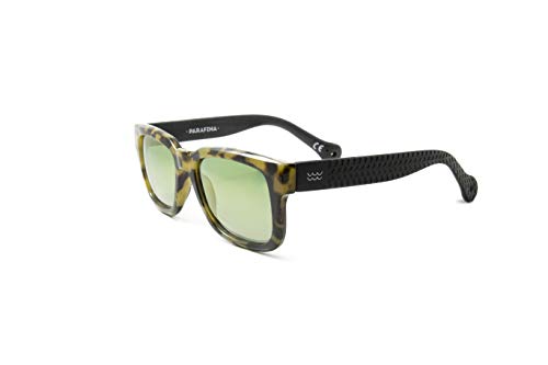 Parafina - Gafas de Sol Polarizadas para Hombre y Mujer - Gafas de Sol Oversized Anti-reflejantes Tortoise - Lentes Verdes