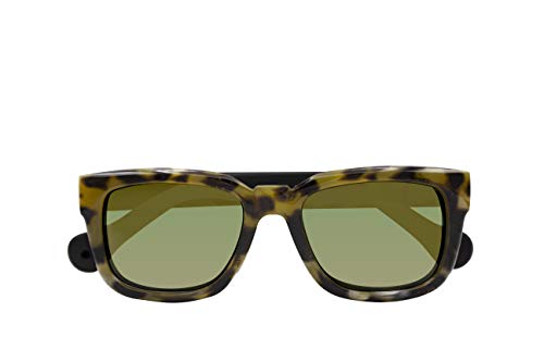 Parafina - Gafas de Sol Polarizadas para Hombre y Mujer - Gafas de Sol Oversized Anti-reflejantes Tortoise - Lentes Verdes