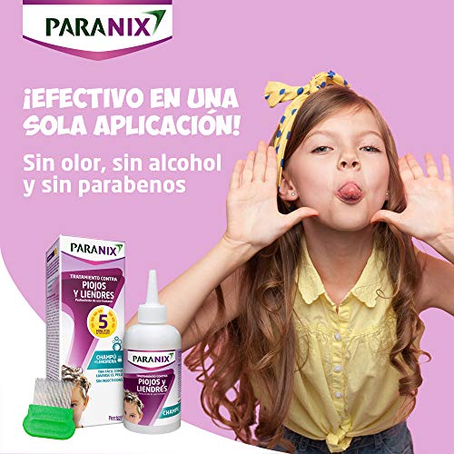 Paranix Paranix Champu Antipiojos |Pack Bob Esponja Con Regalo |Tratamiento Para Eliminar Piojos Y Liendres Sin Insecticidas, Contra Infestaciones De Piojos 250 g